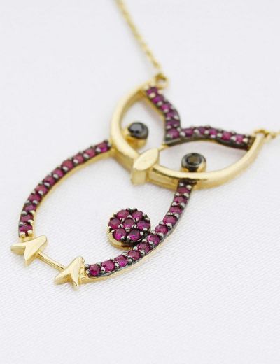 Yakut Baykuş Kolye resmi