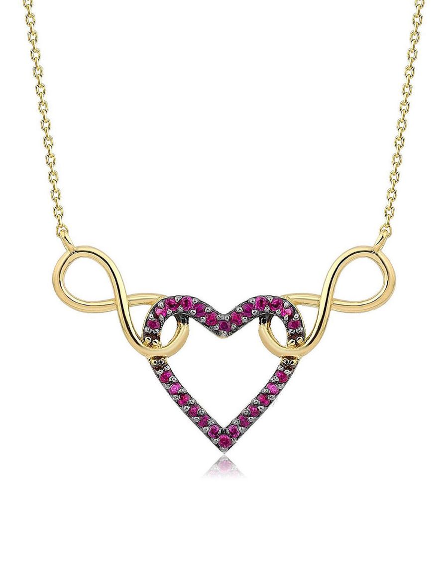 Yakut Sonsuz Sevgi Kolye resmi