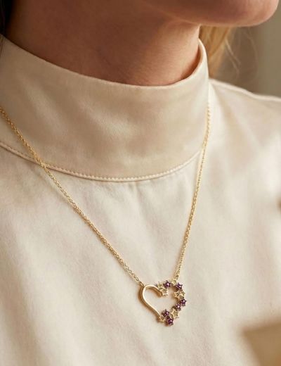 Yakut Kalbimin Yıldızı Kolye resmi