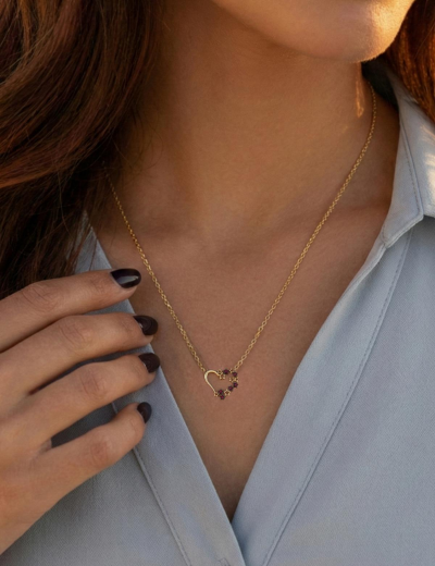 Yakut Kalbimin Yıldızı Kolye resmi