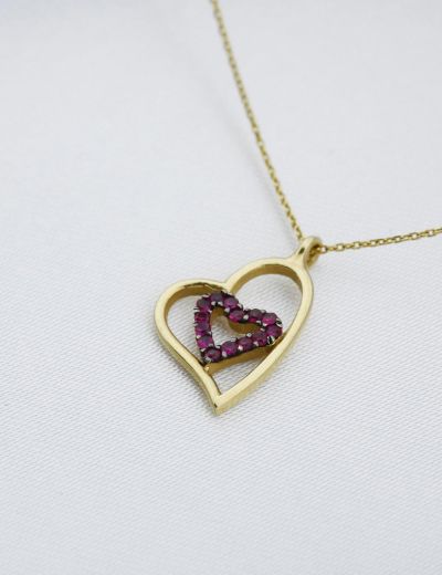 Yakut Kalbimin Kalbi Kolye resmi