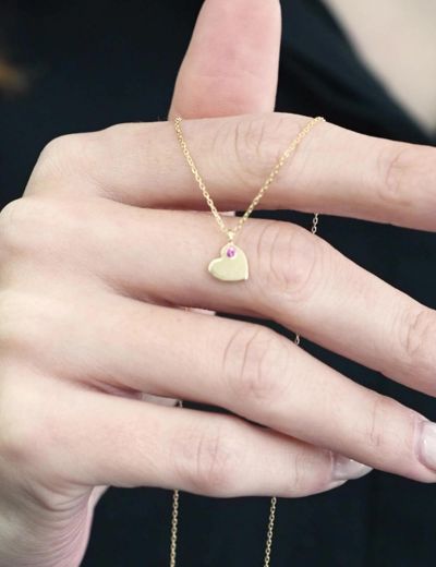 Yakut Kalbimin Tek Sahibi Kolye resmi