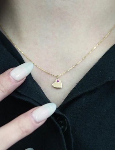 Yakut Kalbimin Tek Sahibi Kolye resmi