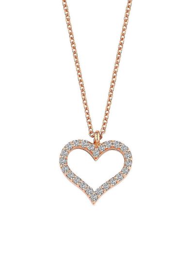 Pırlanta Sevgi Kalp Kolye resmi