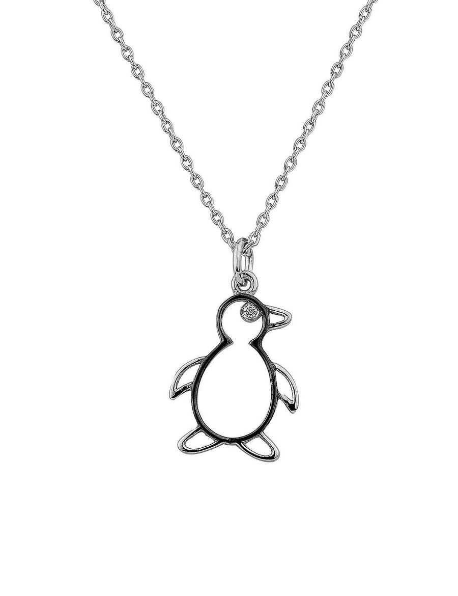 Pırlanta Penguen Altın Kolye resmi