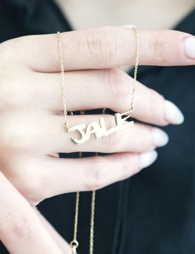 14 Ayar Altın Kişiye Özel İsimli Kolye resmi