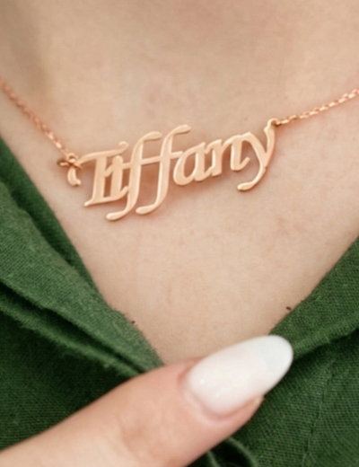 14 Ayar Altın İsimli Kolye resmi