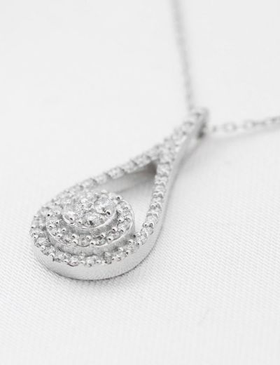 Damla Işıltısı Pırlanta Kolye resmi