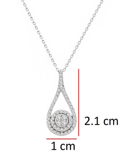 Damla Işıltısı Pırlanta Kolye resmi