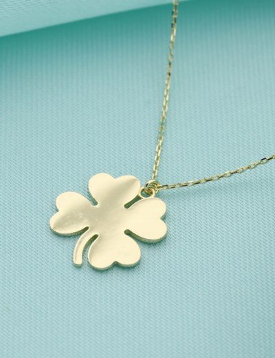 Altın Yonca Kolye resmi