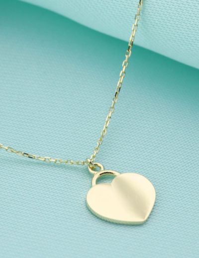 Altın Kalp Kolye resmi