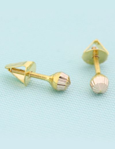 14 Ayar Altın Top Küpe resmi