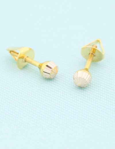 14 Ayar Altın Top Küpe resmi