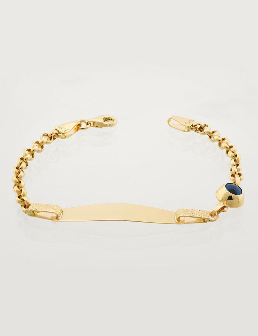 Göz Boncuklu Nazarlık Çocuk Künye Bileklik resmi