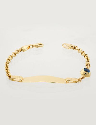 Göz Boncuklu Nazarlık Çocuk Künye Bileklik resmi