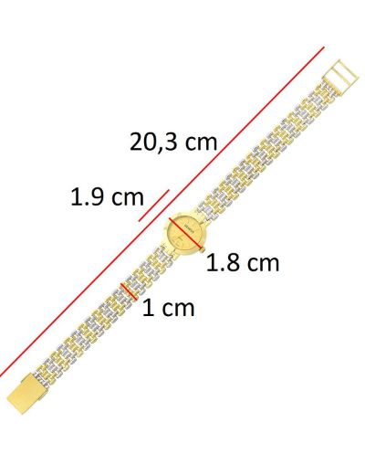 Çok Renkli 14 Ayar Altın Saat resmi