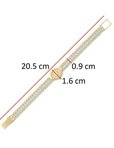 14 Ayar Altın Çift Renk Saat resmi