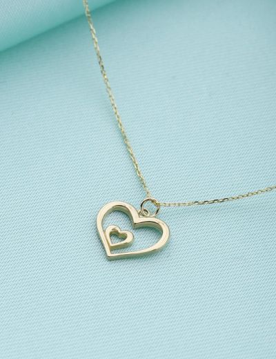 Kalbimdeki Yerin 14 Ayar Altın Kolye resmi