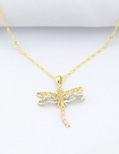 14 Ayar  Altın Yusufcuk Kolye resmi