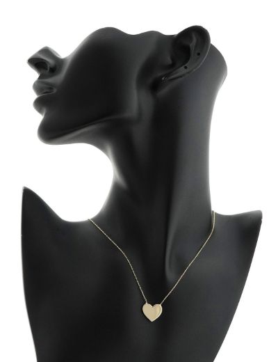 Kişiye Özel İsimli Altın Kalp Kolye - 14 Ayar resmi