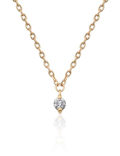 Pırlanta Tektaş Tasarım Kolye resmi