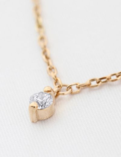 Pırlanta Tektaş Tasarım Kolye resmi