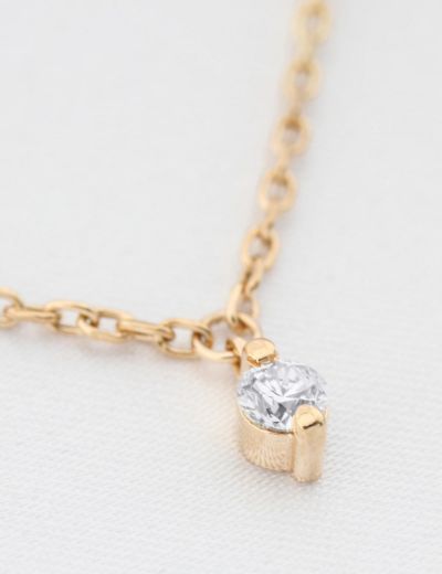 Pırlanta Tektaş Tasarım Kolye resmi