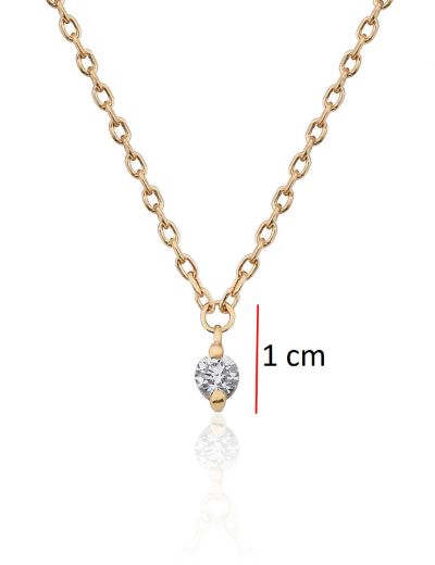 Pırlanta Tektaş Tasarım Kolye resmi