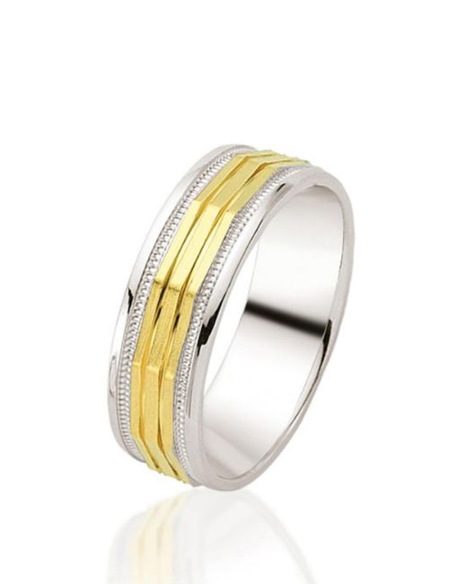 Kadın 14 Ayar Altın Tasarım Alyans -Nişan Yüzüğü resmi