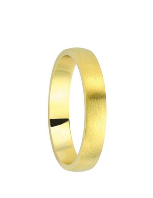 Erkek 14 Ayar Altın Tasarım Alyans - Nişan Yüzüğü resmi
