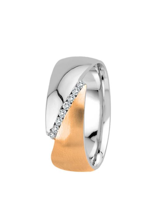 Kadın Tasarım Pırlanta Alyans  -Nişan Yüzüğü resmi