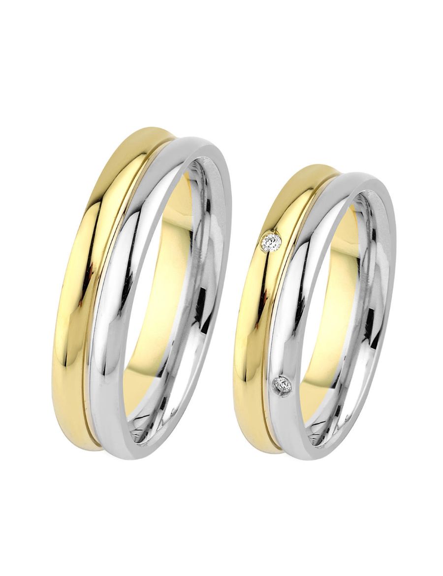  Pırlanta Tasarım Çift Alyans - Nişan Yüzüğü resmi