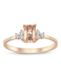 Morganite Taşlı Tasarım Pırlanta Yüzük resmi