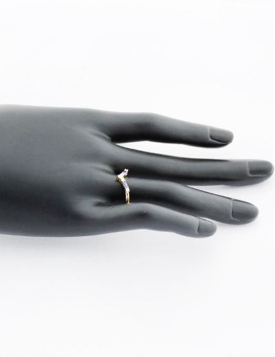 Pırlanta - Safir Tasarım Eklem Yüzük resmi