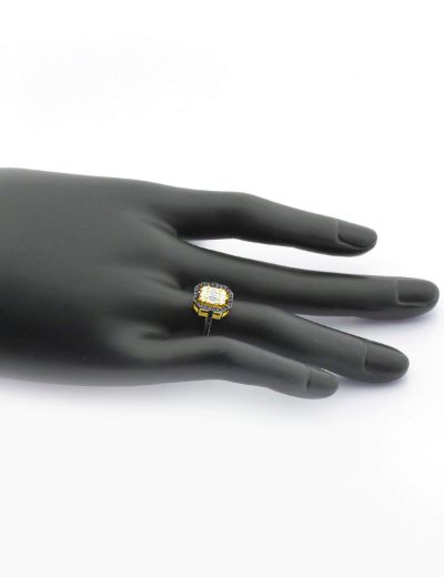 Baget Pırlanta Safir Yüzük resmi