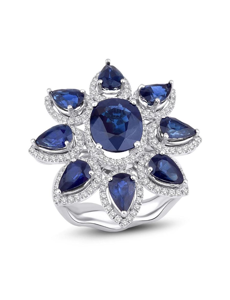 Anturaj Tasarım Safir Yüzük resmi