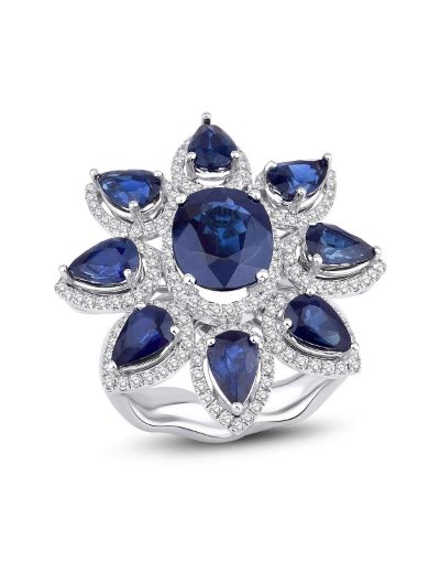 Anturaj Tasarım Safir Yüzük resmi