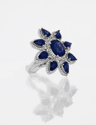 Anturaj Tasarım Safir Yüzük resmi