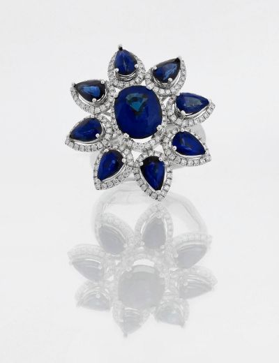 Anturaj Tasarım Safir Yüzük resmi