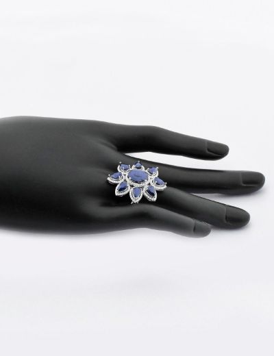 Anturaj Tasarım Safir Yüzük resmi