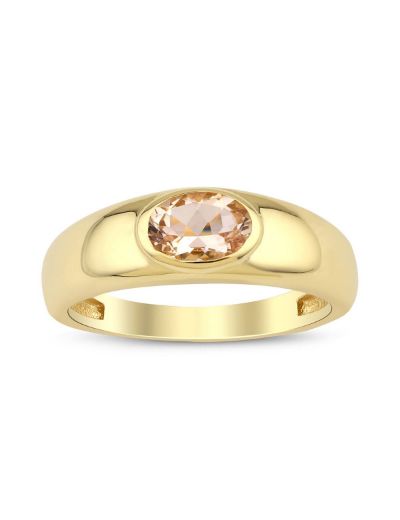 Tasarım Morganite Tektaş Yüzük resmi
