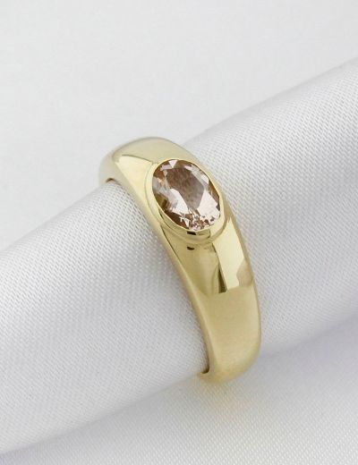 Tasarım Morganite Tektaş Yüzük resmi