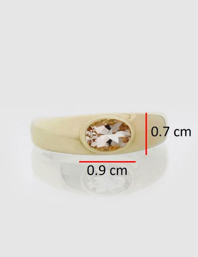 Tasarım Morganite Tektaş Yüzük resmi