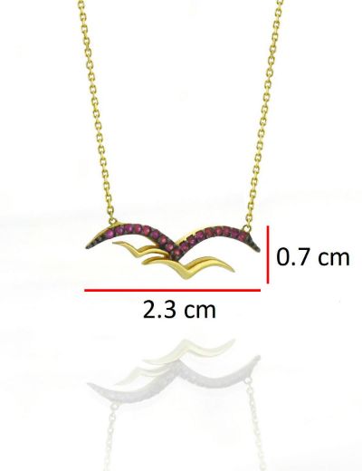 Yakutlu Martı Kolye resmi