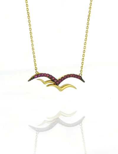 Yakutlu Martı Kolye resmi