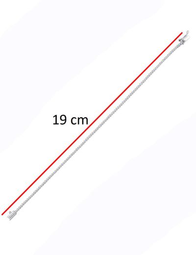 0.79ct (G-H vs) Pırlanta Su Yolu Bileklik resmi