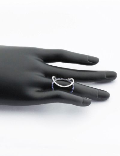 Pırlanta Tasarım Safir Yüzük resmi