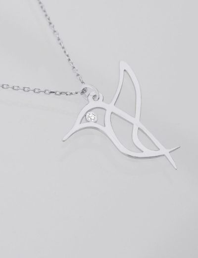 Sinek Kuşu Pırlanta Kolye resmi