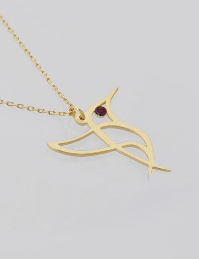 Sinek Kuşu Yakut Kolye resmi