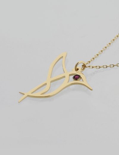 Sinek Kuşu Yakut Kolye resmi